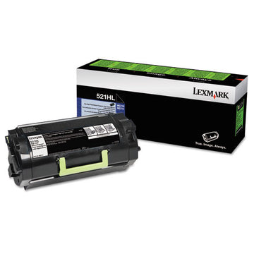 Lexmark™ 52d1h0l Return Program High-yield Toner, 25,000 Page-yield, Black freeshipping - TVN Wholesale